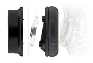 Наклонный дизайн чашек Sound BlasterX H7