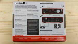Focusrite Scarlett 2i2 2nd Gen коробка и инструкция