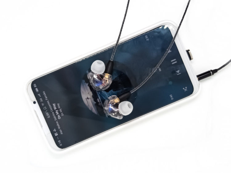 Phone Meizu 16 and earphones BGVP SGZ-DN1S