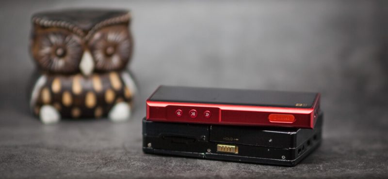 Shanling M5s и Hifiman HM-801 сравнение толщины