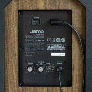 Jamo S 810 SUB регулировки и разъёмы