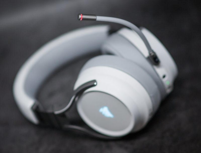 Corsair Virtuoso RGB Wireless индикаторы выключения микрофона