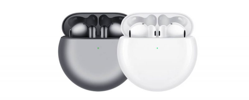 Huawei FreeBuds 4 цвета: silver, white