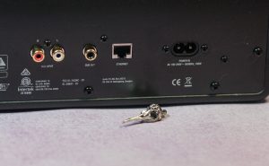 Audio Pro Drumfire D-1 входы RCA, Ethernet, для питания и выход на сабвуфер