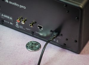 Audio Pro Drumfire D-1 подключение кабеля питания