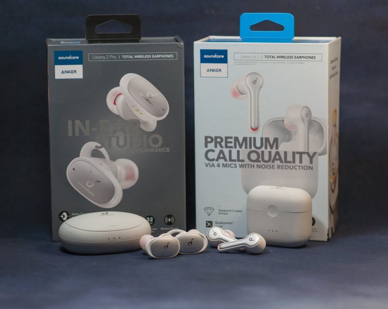 Anker Soundcore Liberty 2 Pro и Anker Soundcore Liberty Air 2 коробки