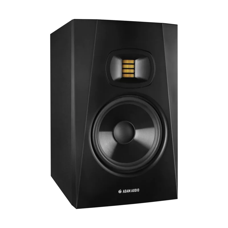 adam audio t7v studio monitor angled front web productshot