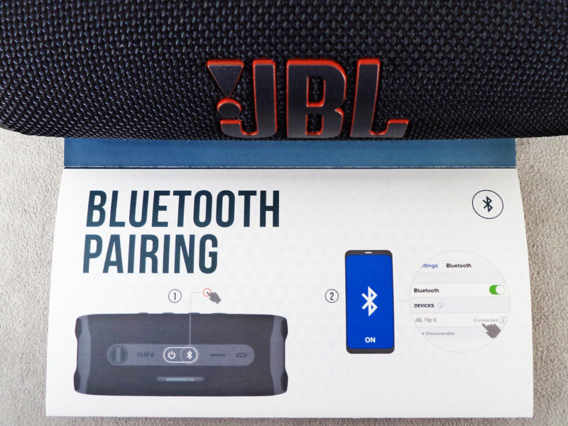 JBL Flip 6 - сопряжение через Bluetooth 