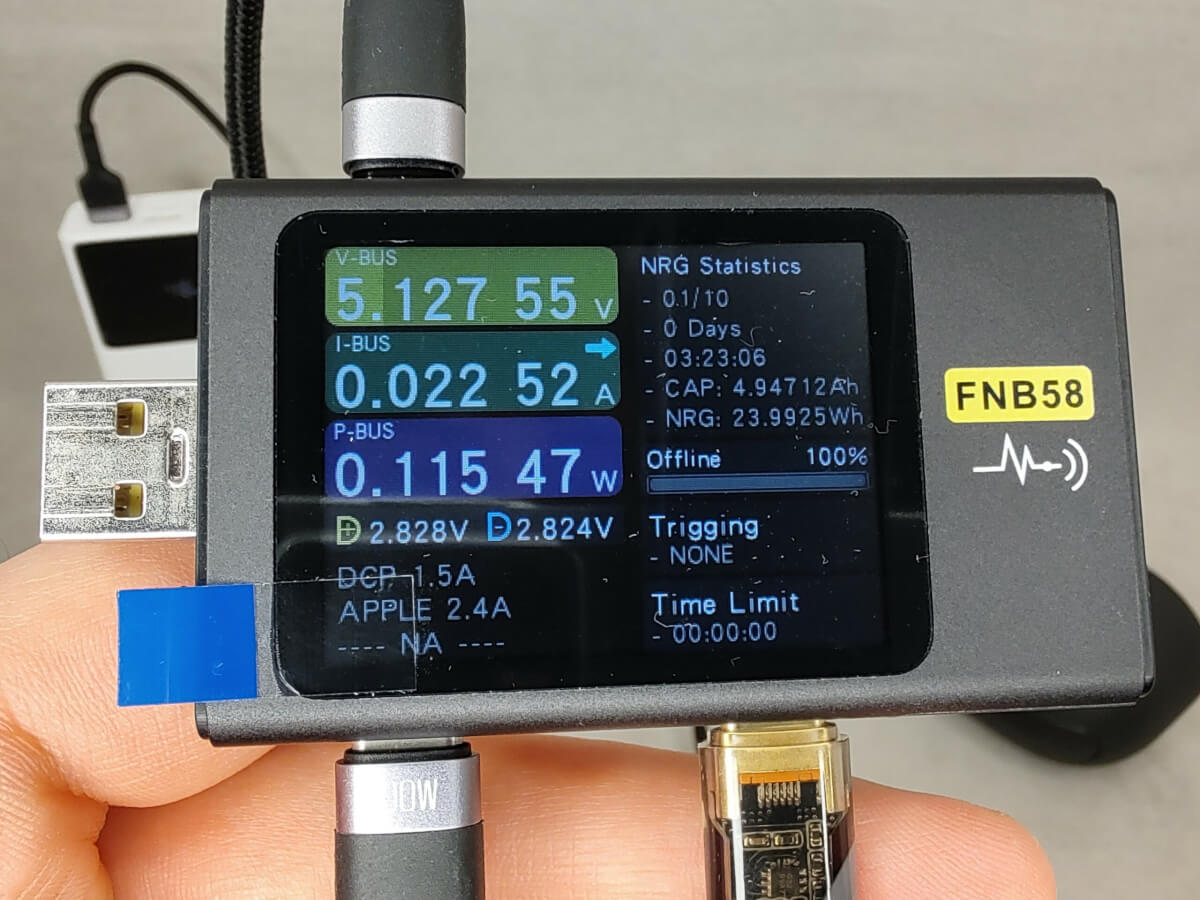 TRIBIT XSound Plus 2 - измерение емкости аккумулятора.