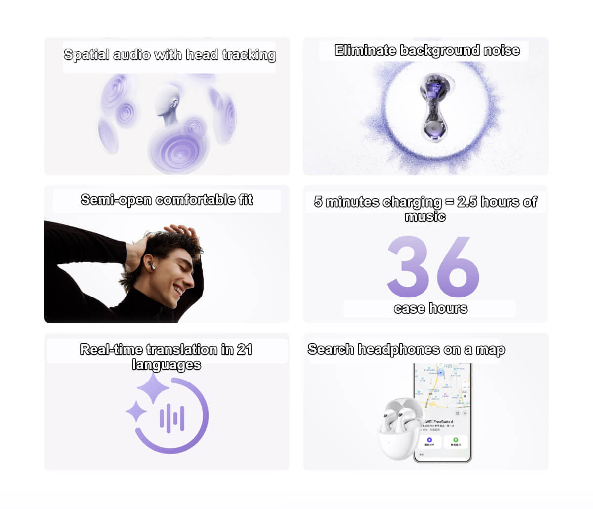 New Huawei FreeBuds 6 (2025) VS FreeBuds 5 - 2 Drivers, Simultaneous Translation and Celia Assistant 6 New Huawei FreeBuds 6 (2025) VS FreeBuds 5