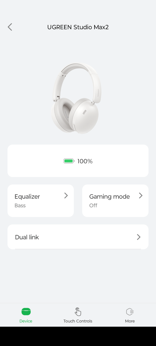 UGREEN Home App - главное меню.