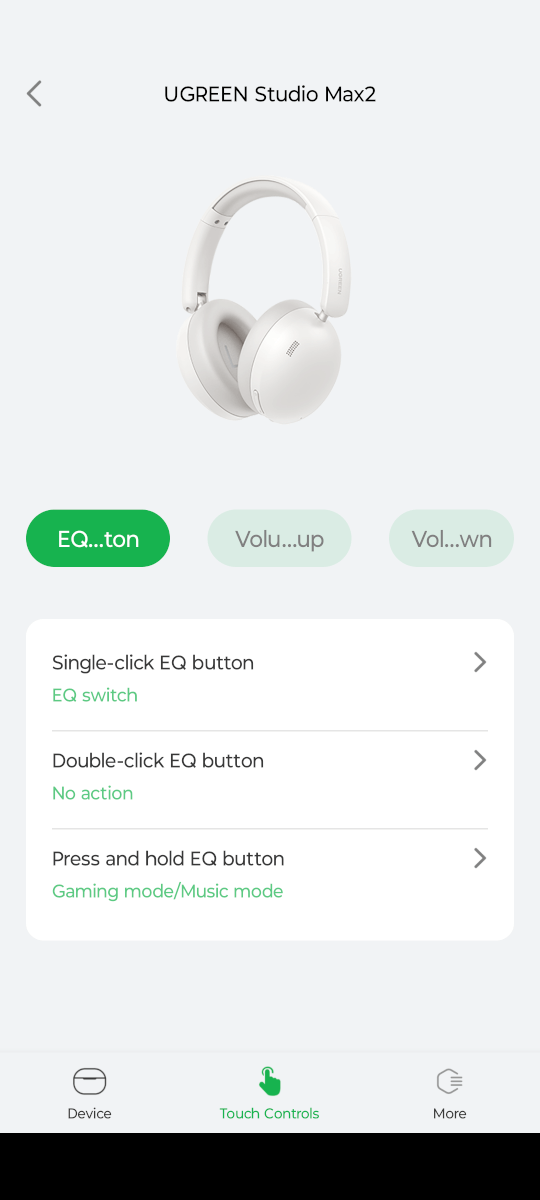 UGREEN Studio Max2 - меню управления