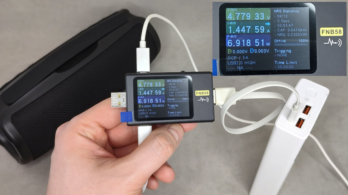 Tronsmart Mirtune S100 - максимальная выходная мощность в режиме Powerbank