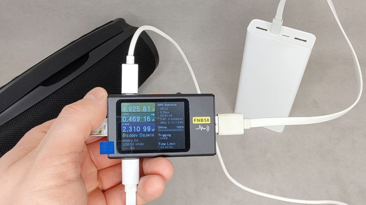 Tronsmart Mirtune S100 - выходная мощность в режиме Powerbank
