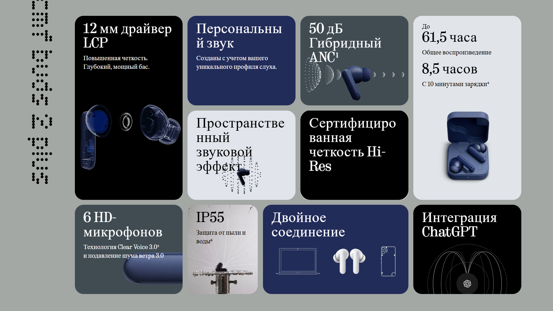 Новые CMF by Nothing: CMF Buds 2, Buds 2 Plus и Buds 2a - Что Нового? 8 Беспроводные наушники CMF Buds 2 Plus - основные возможности