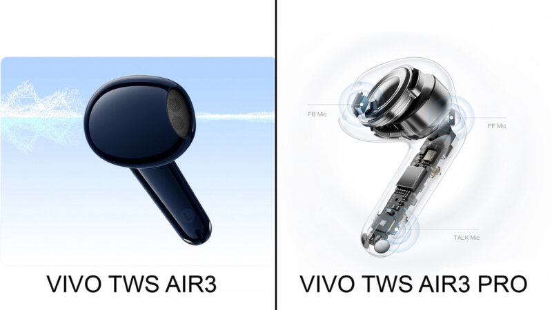 Vivo TWS Air3 и Air3 Pro - ANC