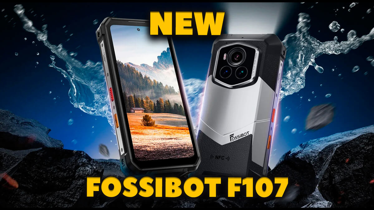 NEW FOSSiBOT F107 PRO Rugged Smartphone - IR Camera for Night Vision, Maximum Dust and Water Protection and 28000 mAh Battery