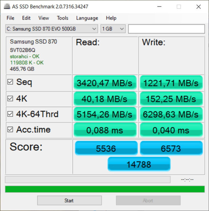 AS SSD Benchmark