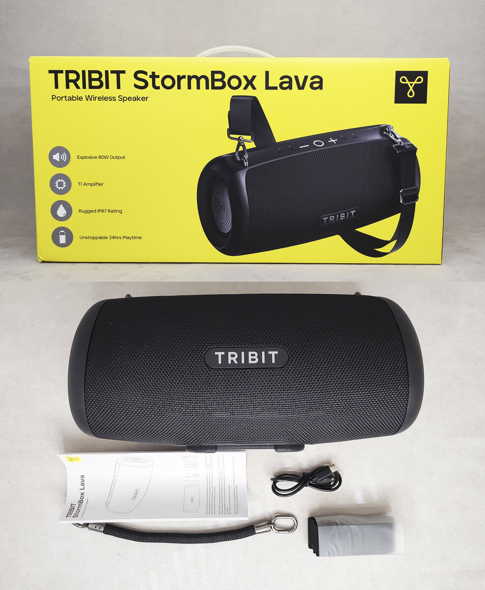 Tribit StormBox Lava - комплектация