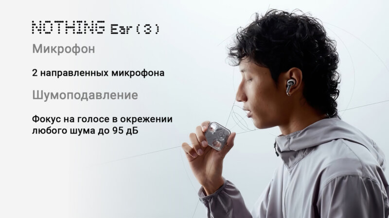 Nothing Ear ( 3 ) супер микрофон