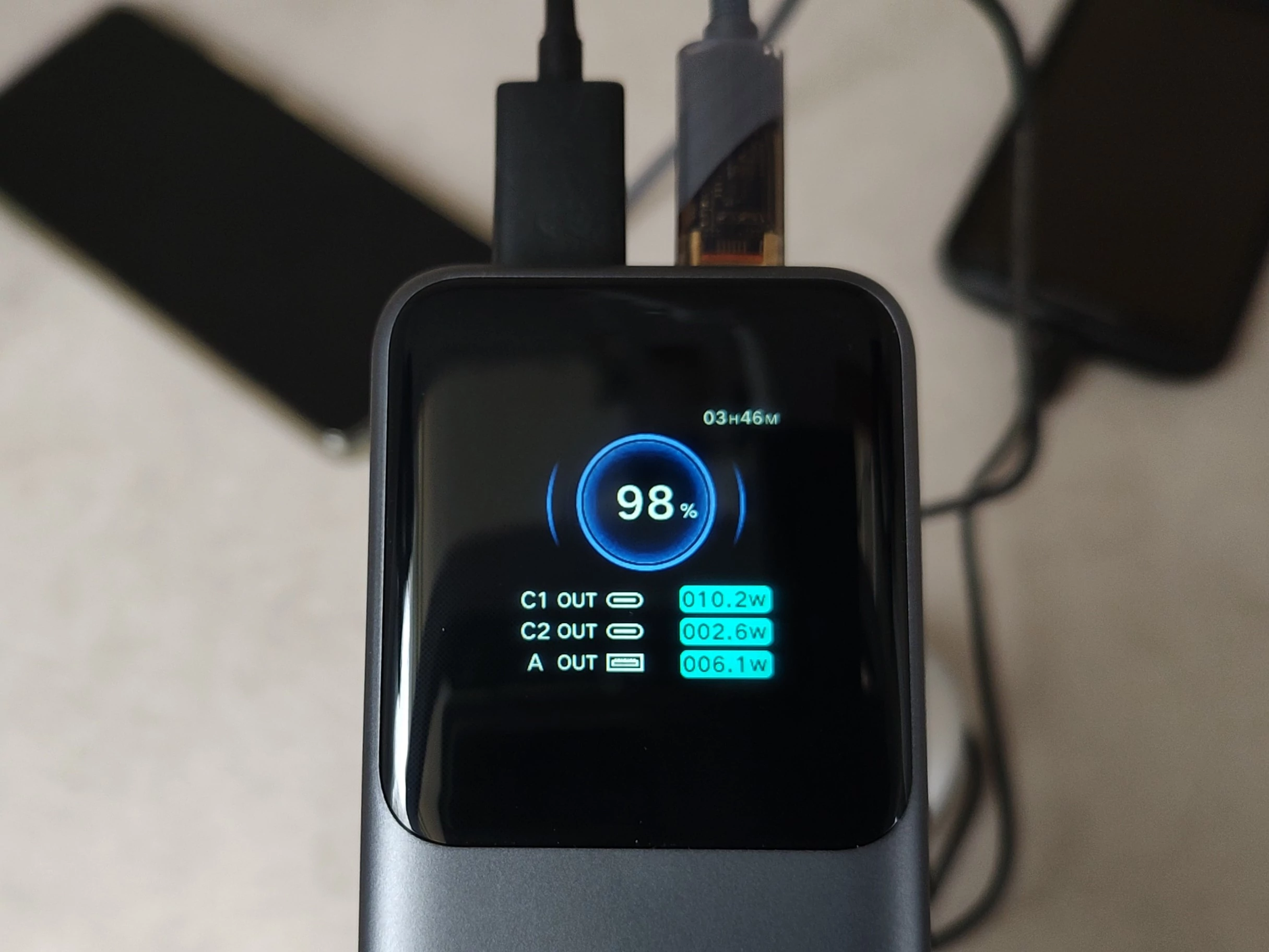 ОБЗОР PowerBank Baseus EnerGeek GR11 - Мобильный Аккумулятор с Экраном на 145 Вт и Выдвижным Кабелем 52 UGREEN Nexode PB726 - основной экран
