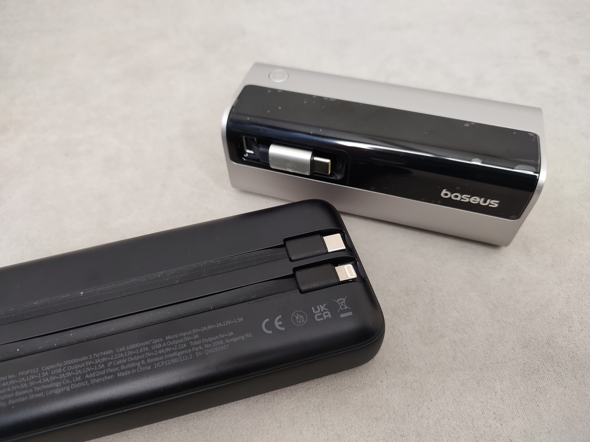 Baseus EnerGeek GR11 vs Baseus Lipow - кабели