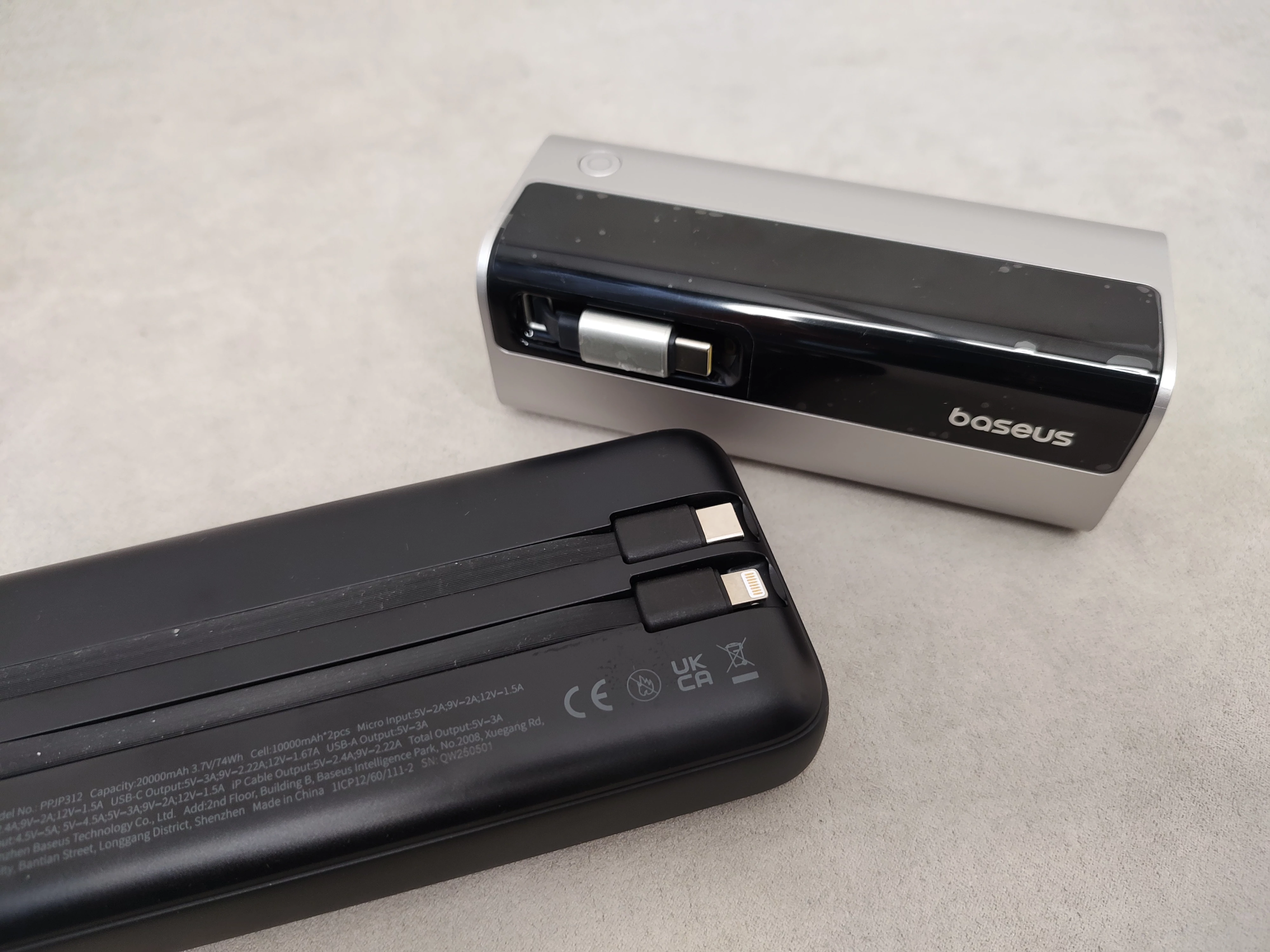 ОБЗОР PowerBank Baseus EnerGeek GR11 - Мобильный Аккумулятор с Экраном на 145 Вт и Выдвижным Кабелем 22 Baseus EnerGeek GR11 vs Baseus Lipow - кабели