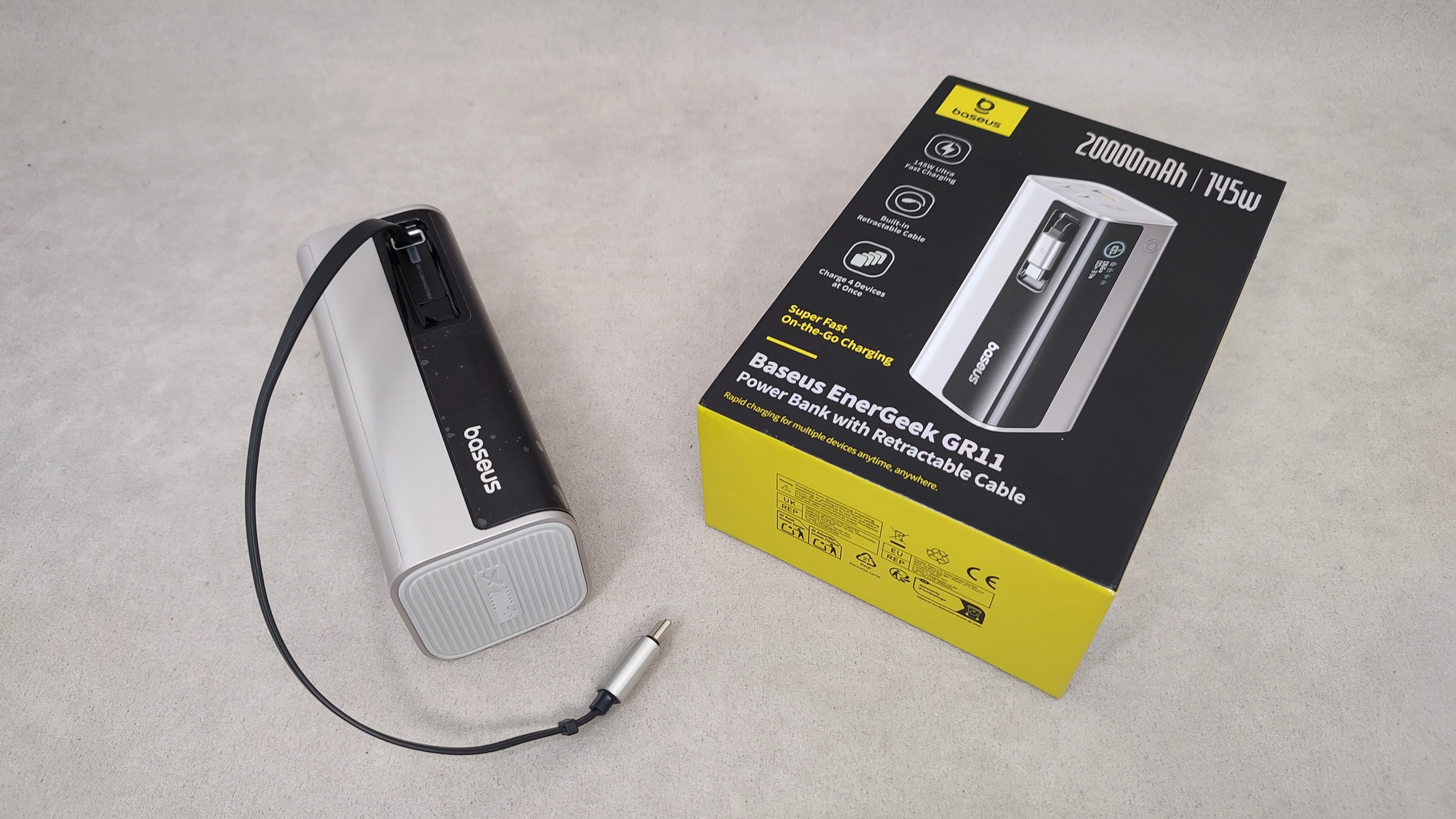 ОБЗОР PowerBank Baseus EnerGeek GR11 - Мобильный Аккумулятор с Экраном на 145 Вт и Выдвижным Кабелем 3 Купить Baseus EnerGeek GR11