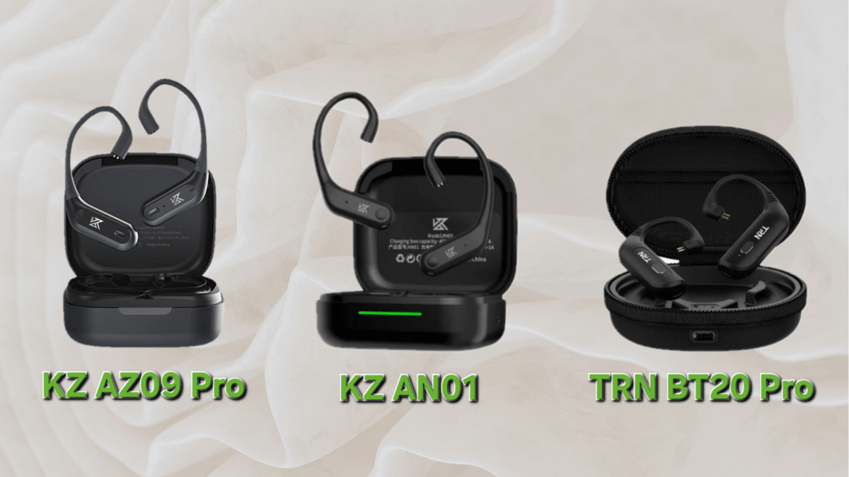 Сравнение KZ AN01 vs KZ AZ09 Pro vs TRN BT20 Pro