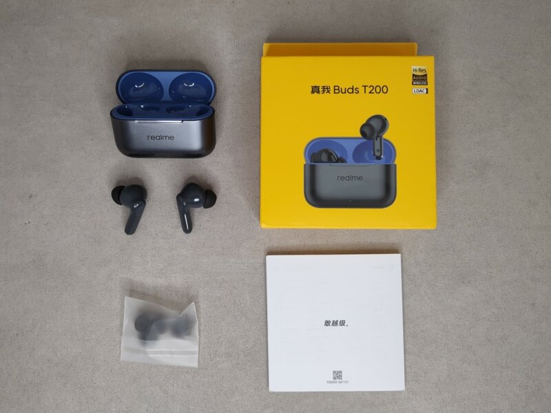 Обзор Realme Buds T200 - Лучшие Наушники с Кодеком LDAC до $20! 60 Realme Buds T200 комплектация