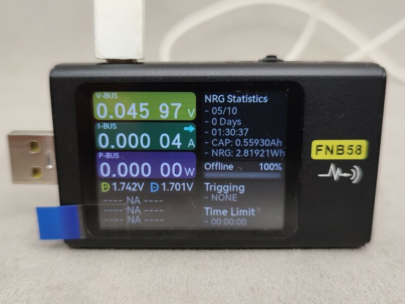 Soundpeats Air5 Pro - емкость батареи кейса.