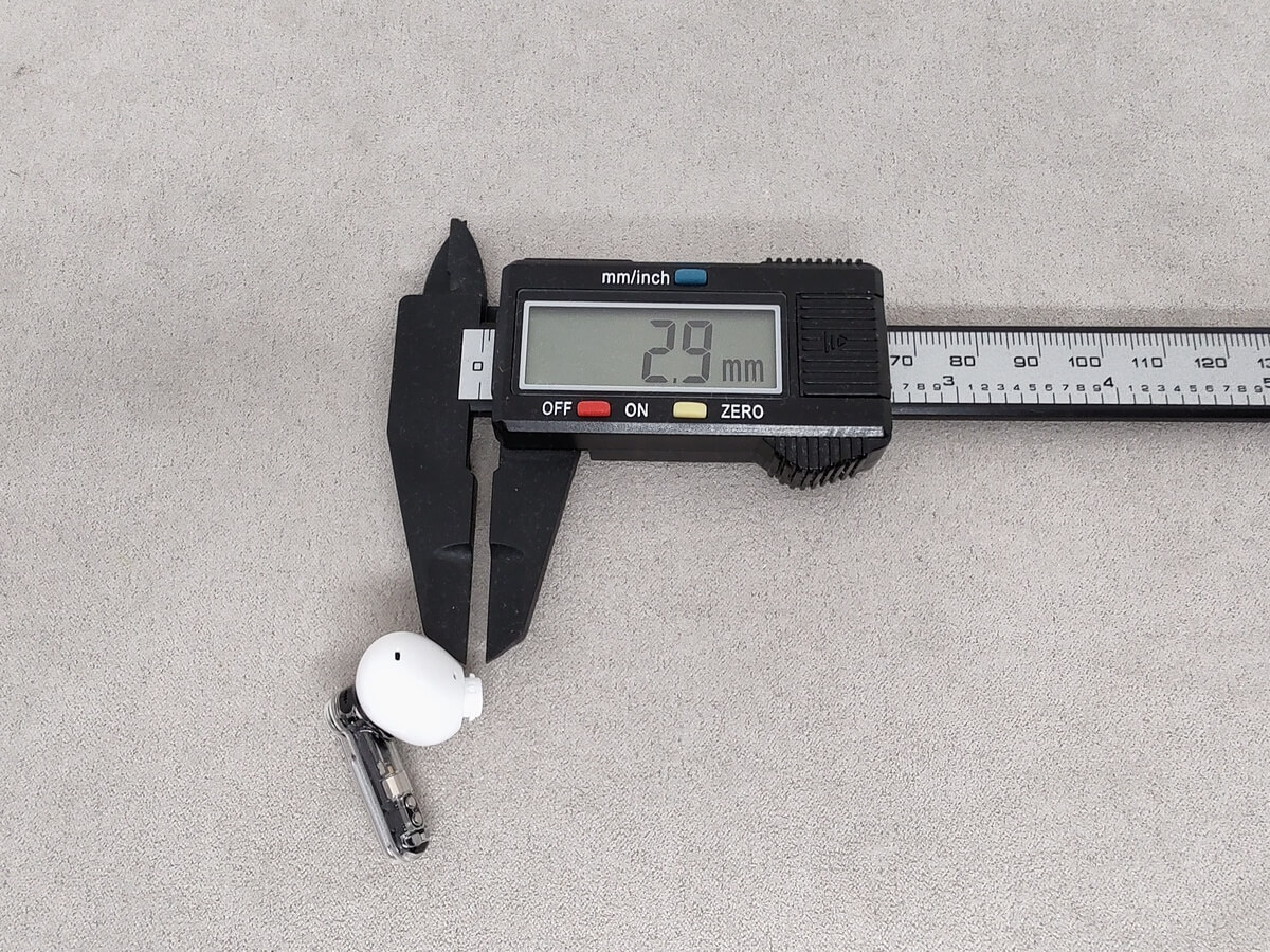 Nothing Ear ( 3 ) 2025 высота звуковода