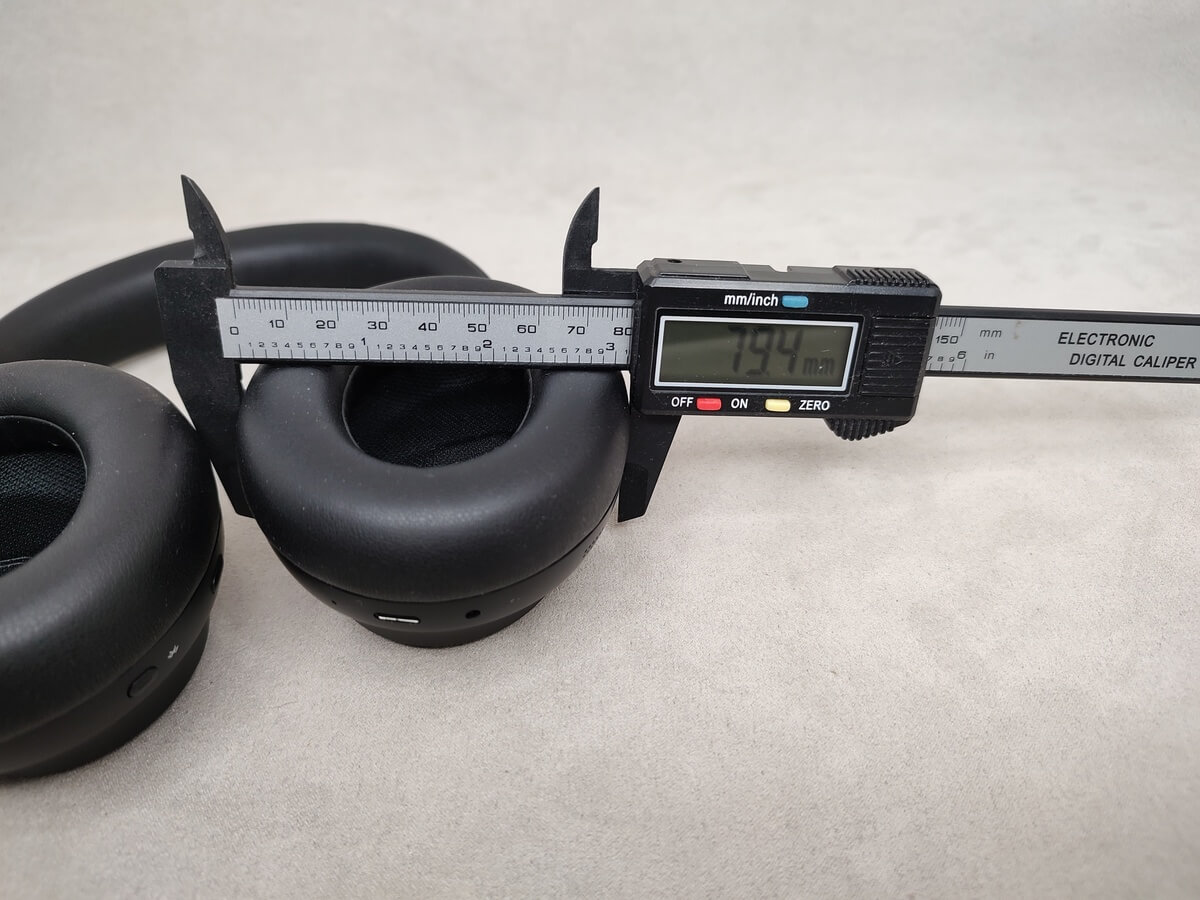 ОБЗОР Bose QuietComfort Ultra Headphones - Лучшее Шумоподавление до $300 и Пространственный Звук 48 Bose QuietComfort Ultra Headphones - ширина амбушюры.