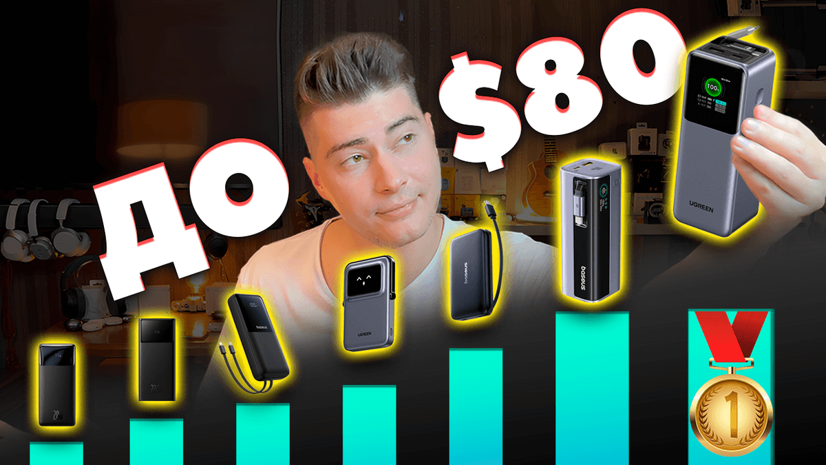 Лучший Повербанк до $80 - ОБЗОР PowerBank UGREEN Nexode 165W PB726
