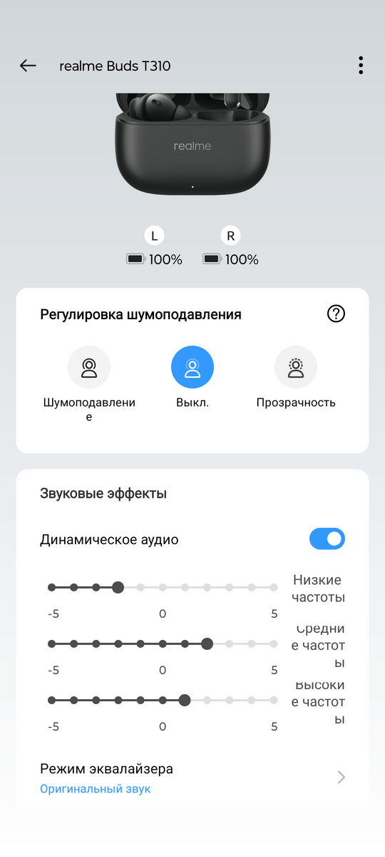 ОБЗОР Realme Buds T310 - Лучшие Бюджетные Наушники до $30 34 Realme Buds T310 - настройка звука