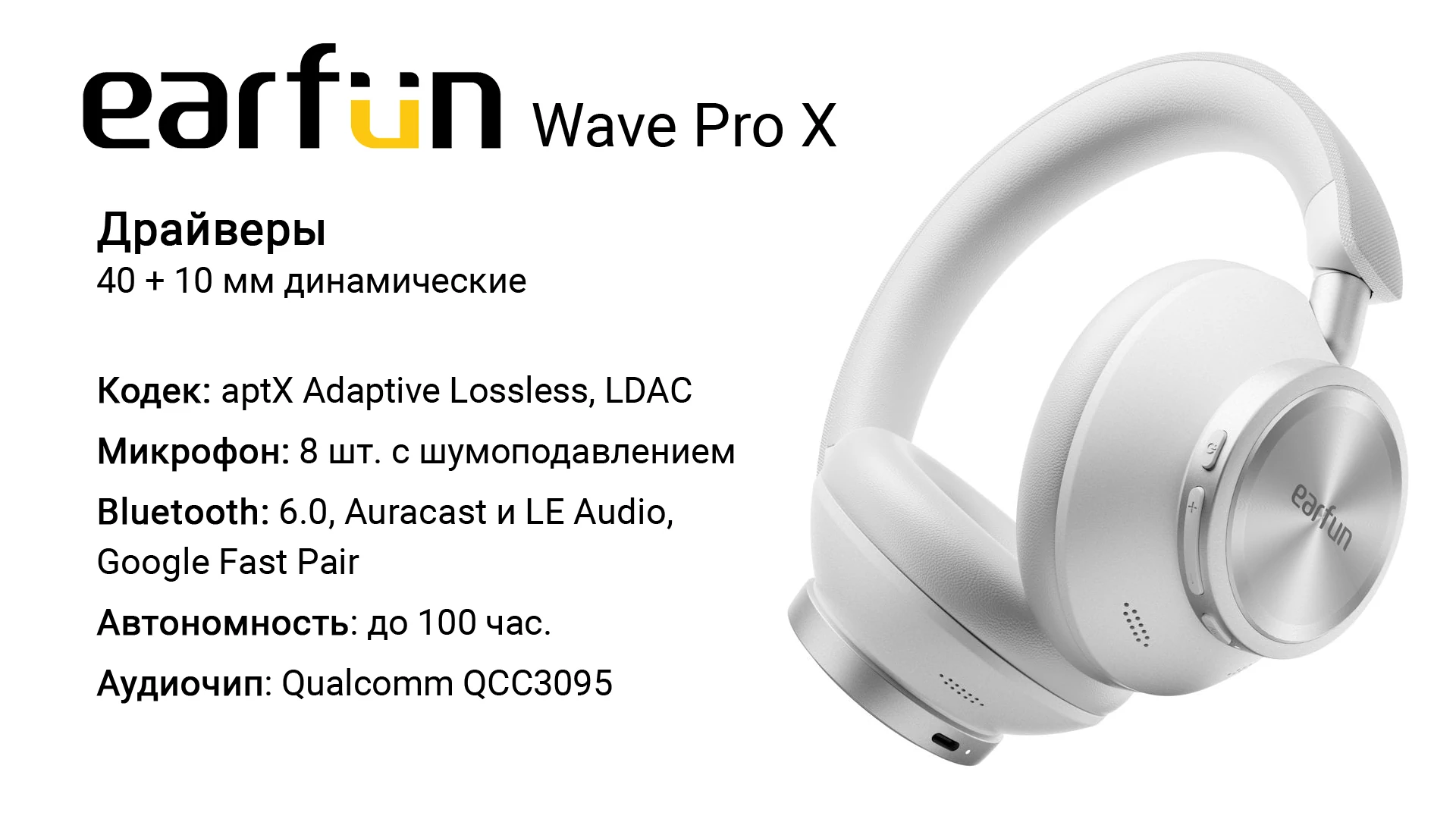Лучшие Наушники с Выставки CES 2026 10 наушники EarFun Wave Pro X