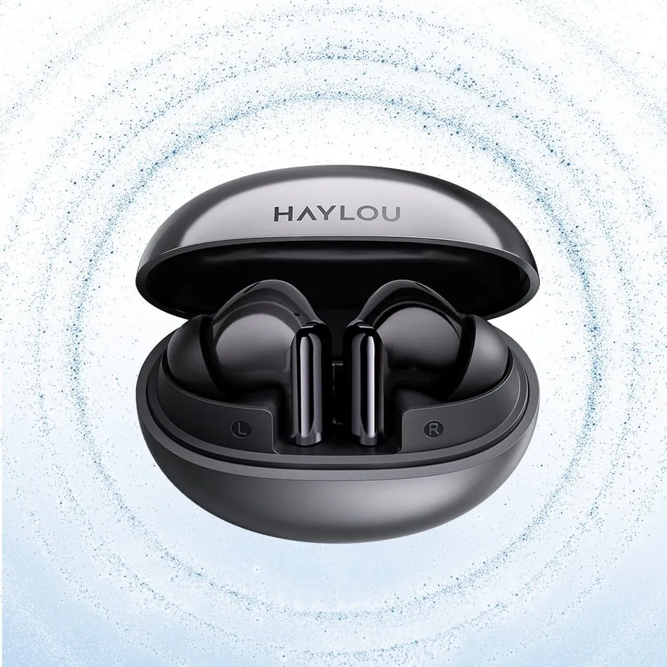 НОВЫЕ Haylou Flowbuds N55 за $40 — Кодек LDAC, BT 6.0 и 12.4 мм Драйверы 2 Haylou Flowbuds N55 в кейсе