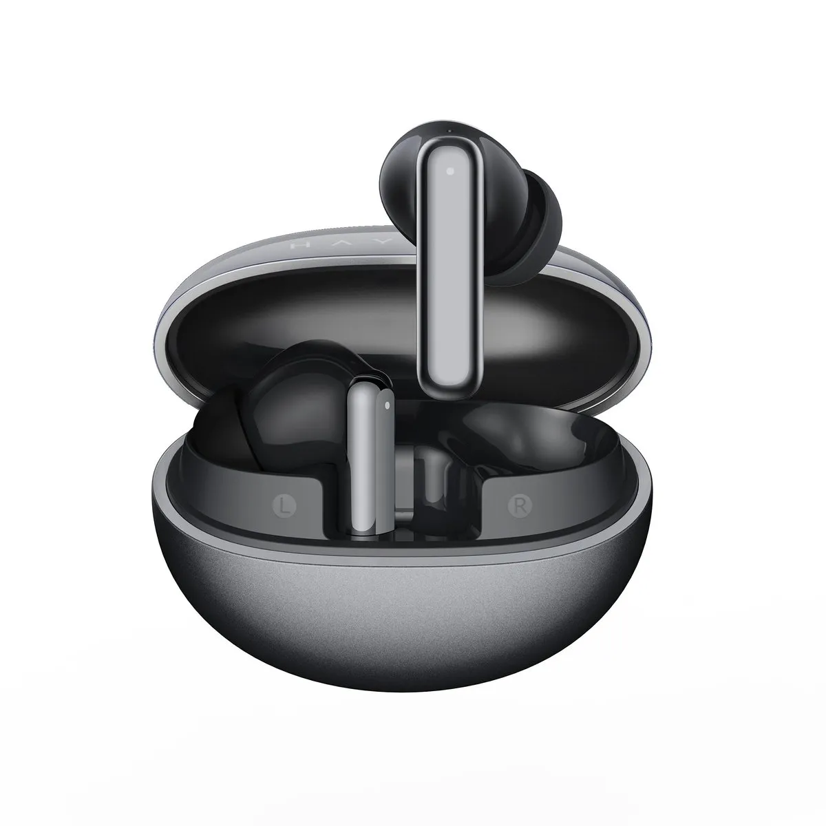 НОВЫЕ Haylou Flowbuds N55 за $40 — Кодек LDAC, BT 6.0 и 12.4 мм Драйверы 3 Haylou Flowbuds N55 чёрные в кейсе