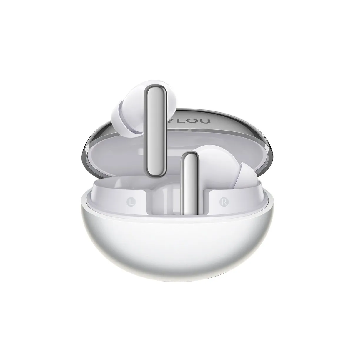 НОВЫЕ Haylou Flowbuds N55 за $40 — Кодек LDAC, BT 6.0 и 12.4 мм Драйверы 4 Haylou Flowbuds N55 белые в кейсе