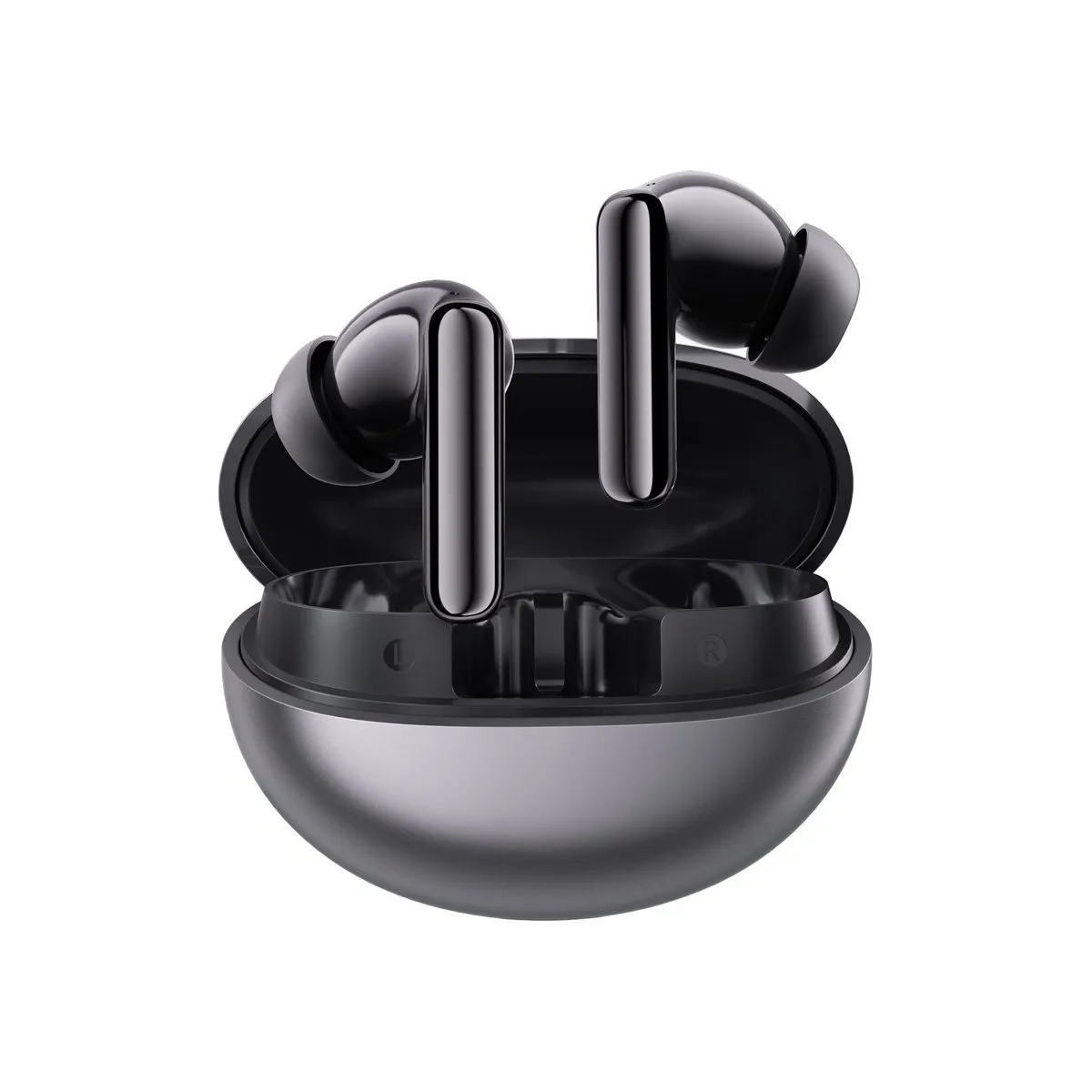 НОВЫЕ Haylou Flowbuds N55 за $40 — Кодек LDAC, BT 6.0 и 12.4 мм Драйверы 7 Haylou Flowbuds N55 чёрные вид сверху