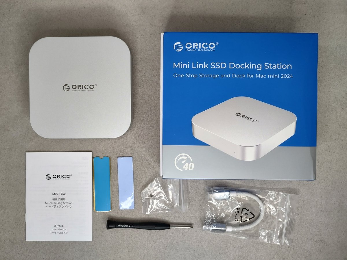 ORICO MiniLink M45P - Top-Tier Docking Station for Mac Mini M4/4 PRO 21 ORICO MiniLink M45P - what's in the box