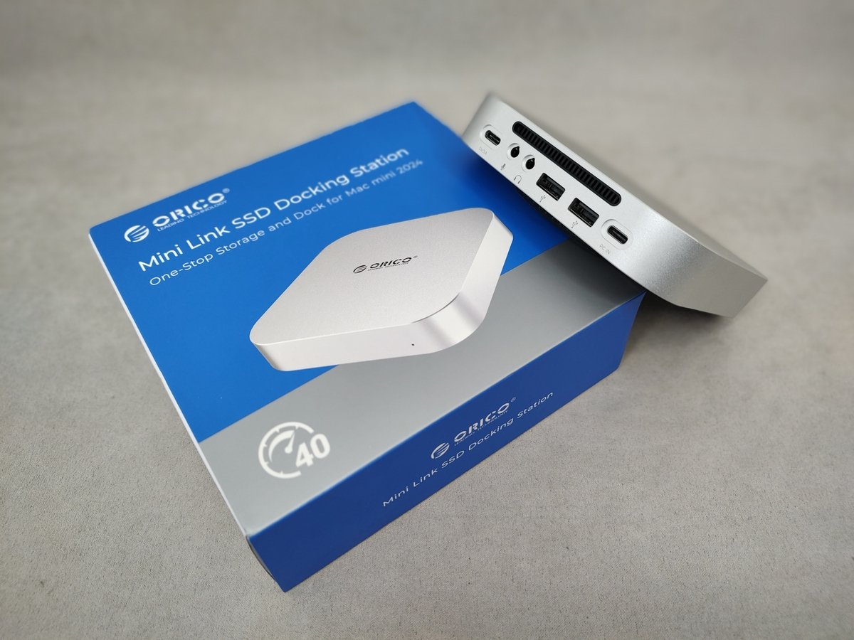 ORICO MiniLink M45P - Top-Tier Docking Station for Mac Mini M4/4 PRO 20 ORICO MiniLink M45P portable station