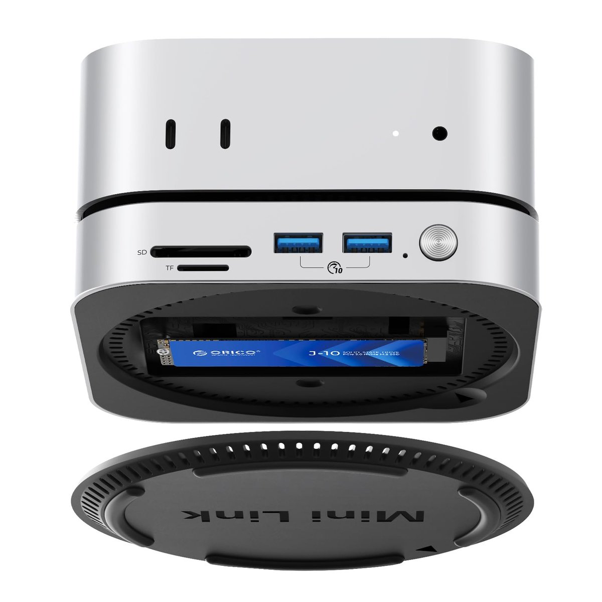 ORICO MiniLink M45P - Top-Tier Docking Station for Mac Mini M4/4 PRO 8 ORICO MiniLink M49M