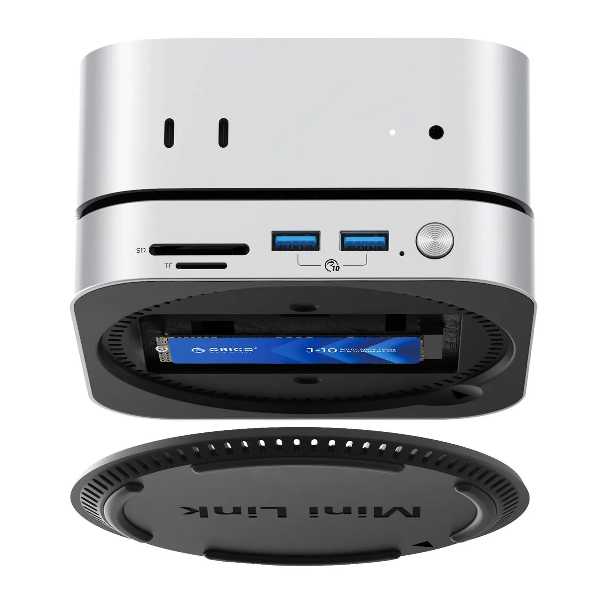 ORICO MiniLink M45P - Top-Tier Docking Station for Mac Mini M4/4 PRO 12 ORICO MiniLink M49M