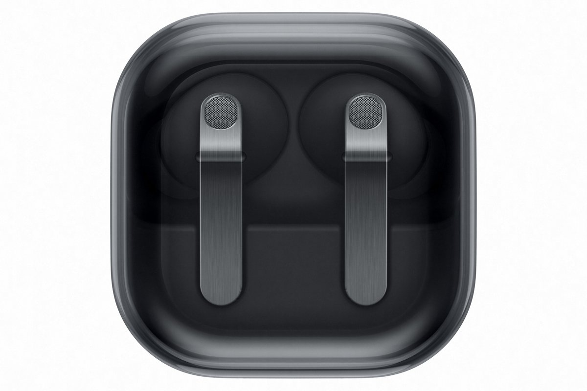 Samsung Galaxy Buds 4 Pro Black — кейс закрыт