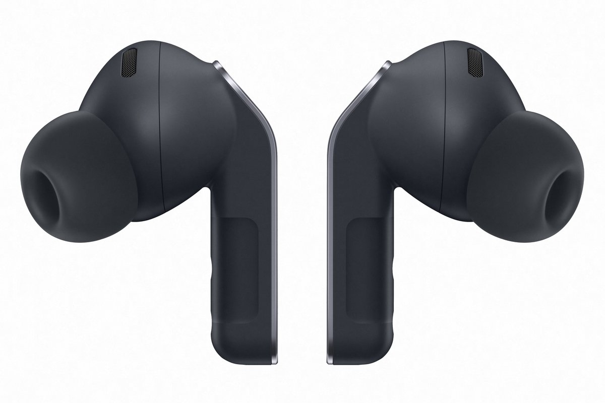 Samsung Galaxy Buds 4 Pro Black — вид сбоку