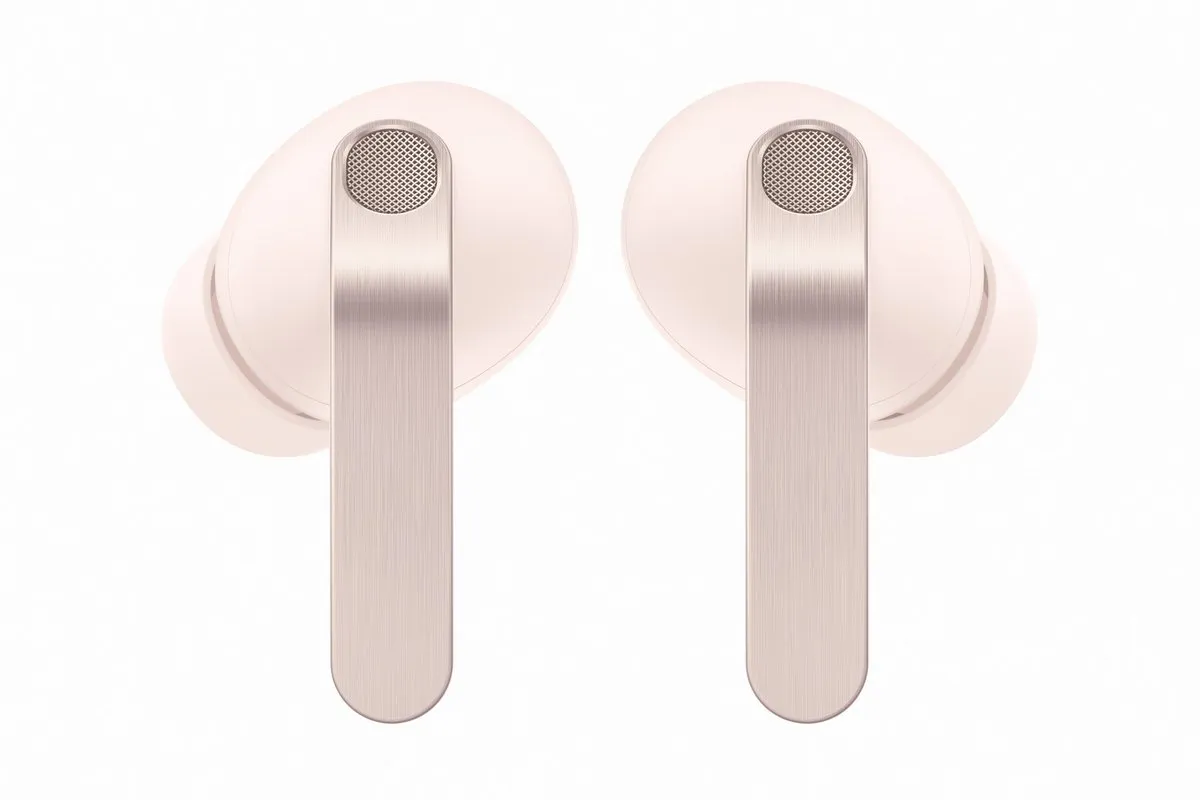 Samsung Galaxy Buds 4 Pro Pink Gold — вид спереди