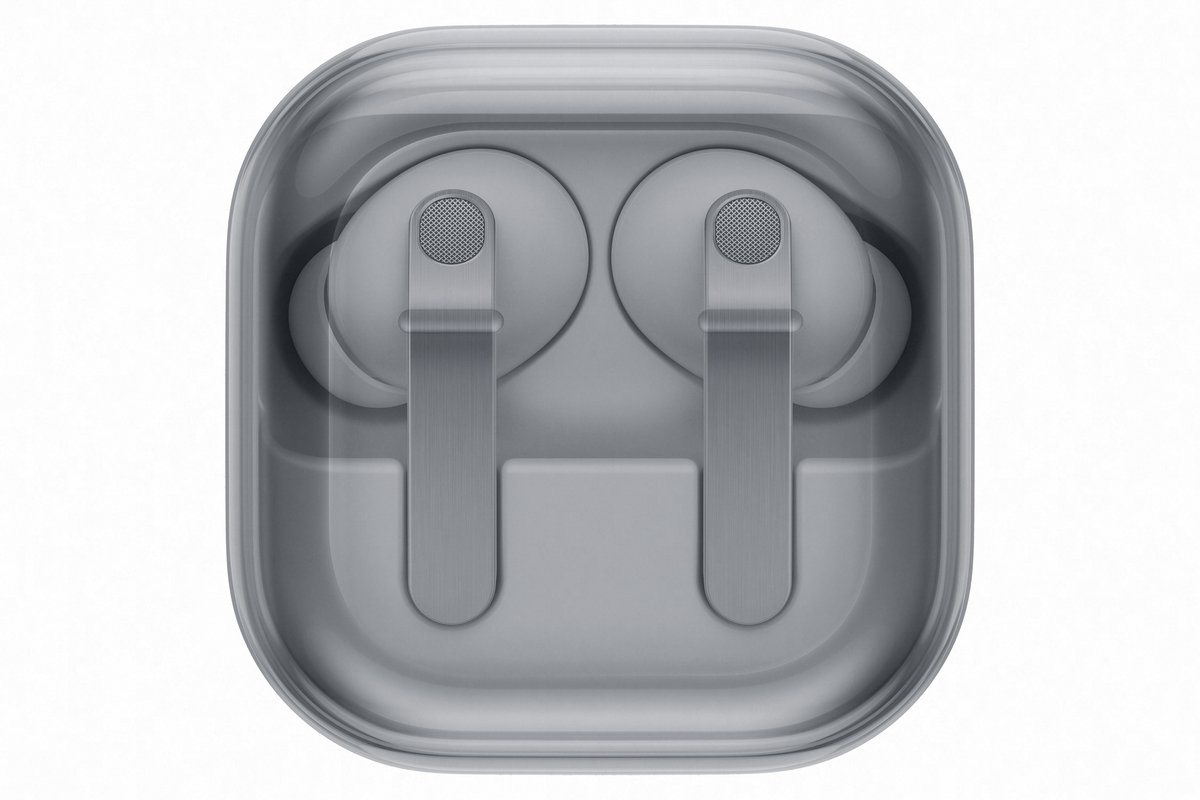 Samsung Galaxy Buds 4 Pro White — кейс закрыт