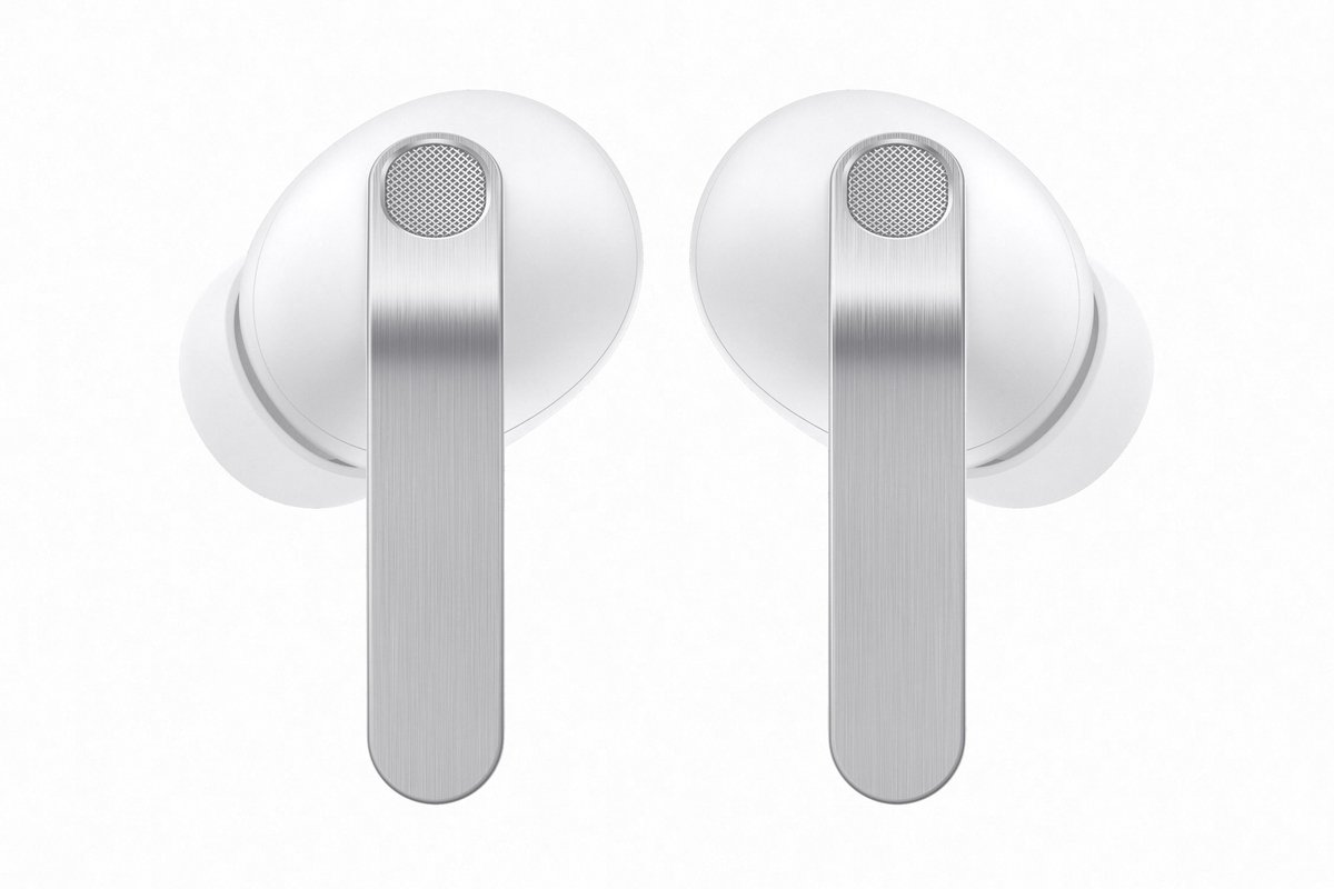 Samsung Galaxy Buds 4 Pro White — вид спереди