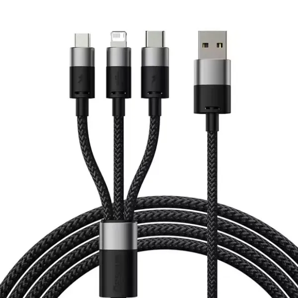 ТОП-10 ЛУЧШИХ USB Кабелей - Рейтинг 25 Baseus 3 в 1 CB000030